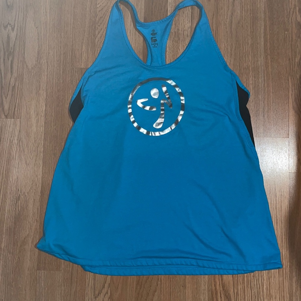 Zumba Fitness Racerback Color Block Tank XL